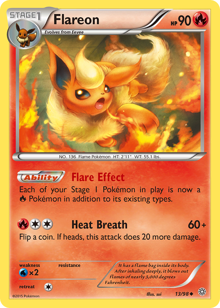 Flareon (13/98) [XY: Ancient Origins] | The Gaming-Verse