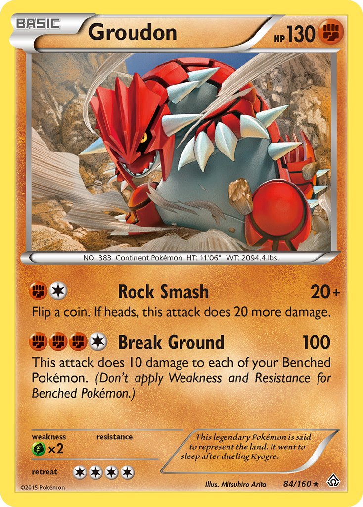 Groudon (84/160) (Theme Deck Exclusive) [XY: Primal Clash] | The Gaming-Verse