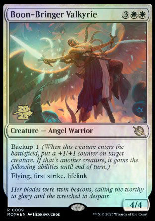 Boon-Bringer Valkyrie [March of the Machine Prerelease Promos] | The Gaming-Verse