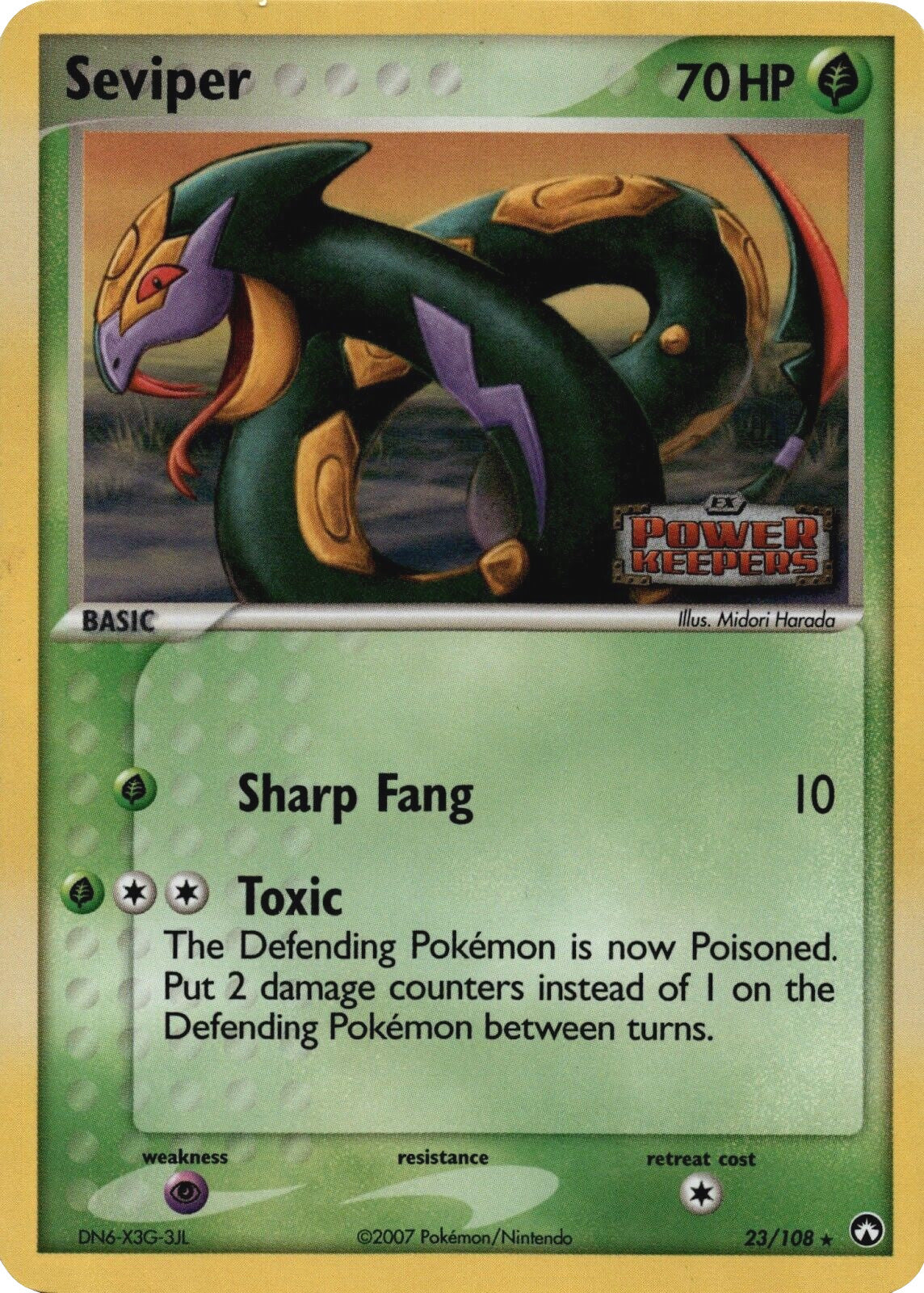 Seviper (23/108) (Stamped) [EX: Power Keepers] | The Gaming-Verse