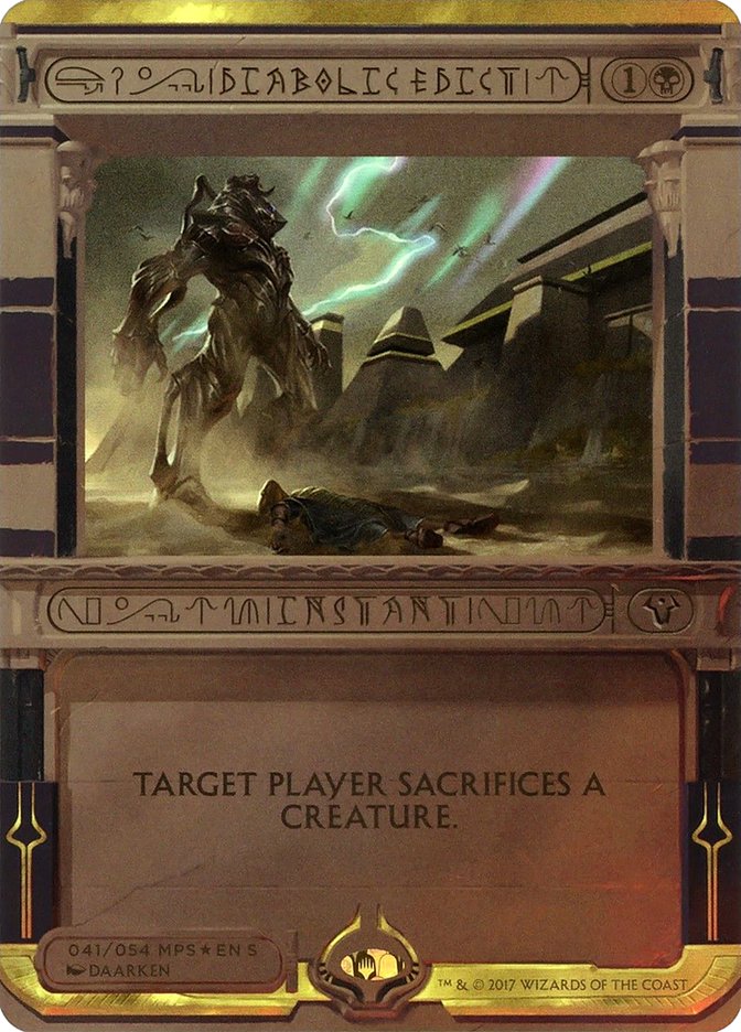 Diabolic Edict (Invocation) [Amonkhet Invocations] | The Gaming-Verse