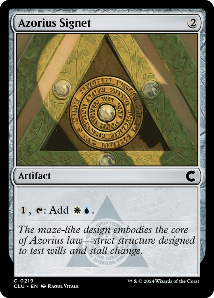 Azorius Signet [Ravnica: Clue Edition] | The Gaming-Verse