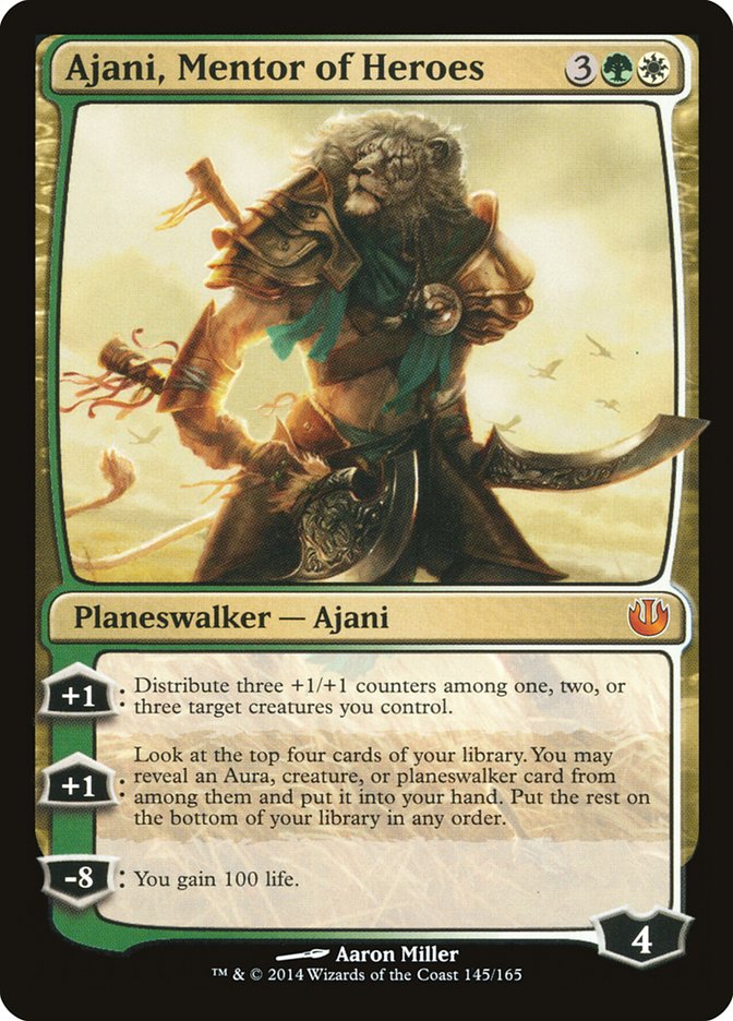 Ajani, Mentor of Heroes [Journey into Nyx] | The Gaming-Verse