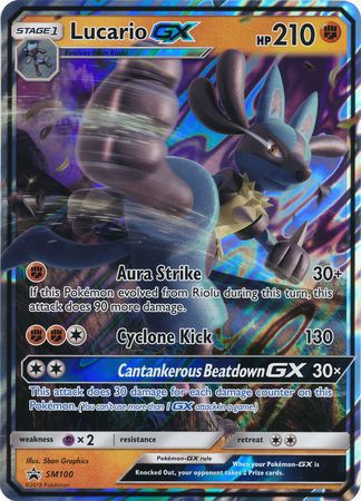 Lucario GX (SM100) (Jumbo Card) [Sun & Moon: Black Star Promos] | The Gaming-Verse