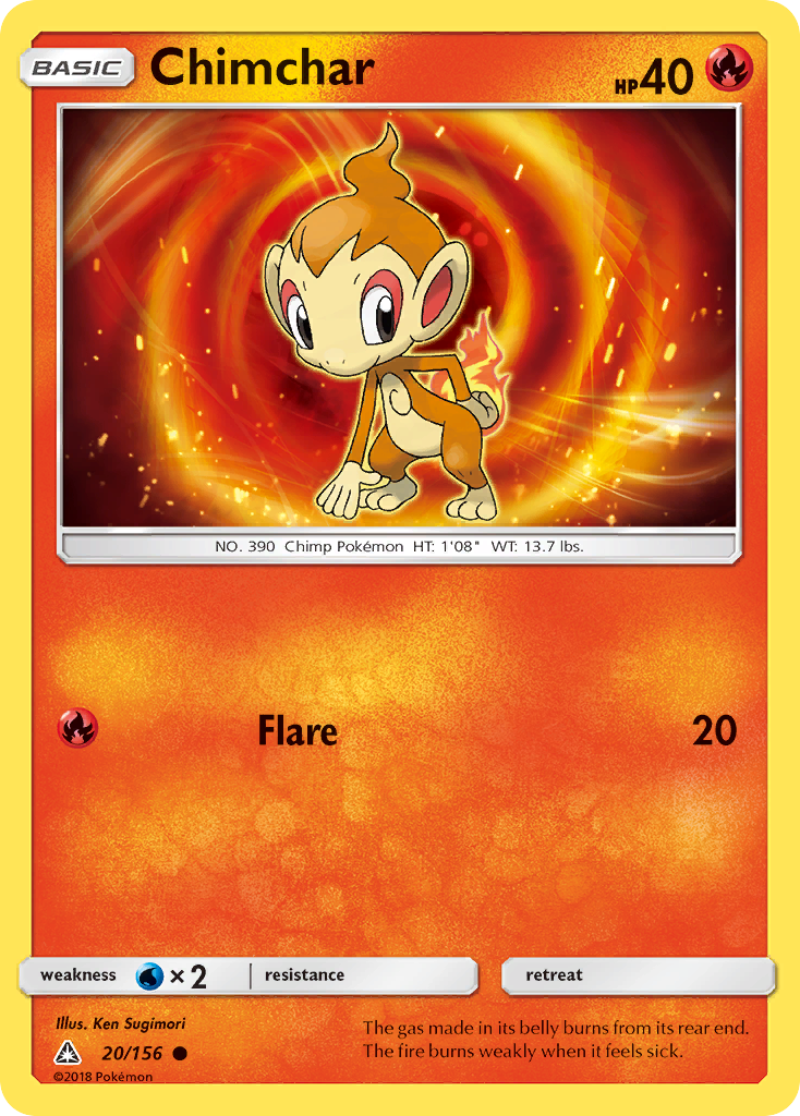 Chimchar (20/156) [Sun & Moon: Ultra Prism] | The Gaming-Verse