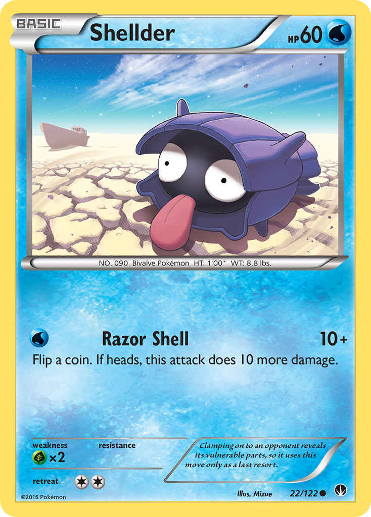 Shellder (22/122) [XY: BREAKpoint] | The Gaming-Verse