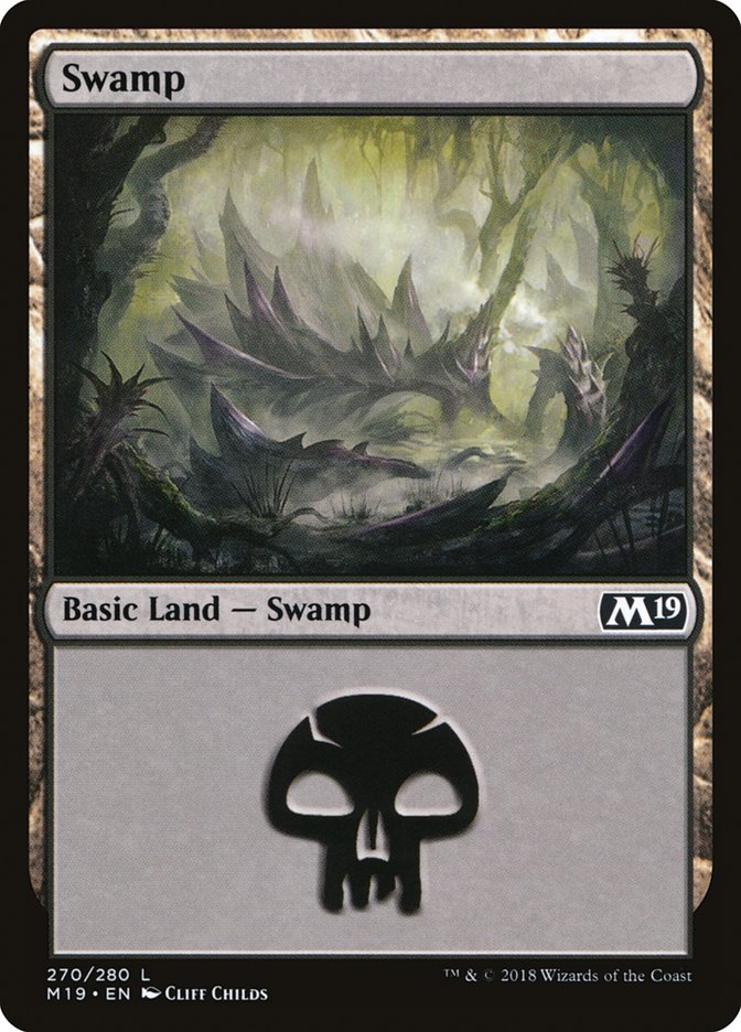 Swamp (#270) [Core Set 2019] | The Gaming-Verse