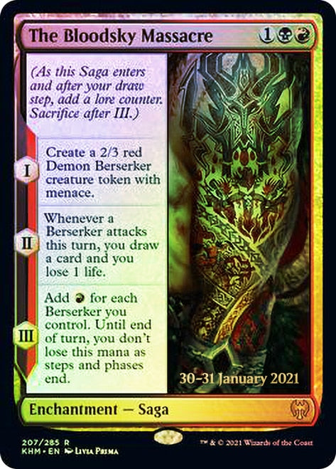 The Bloodsky Massacre [Kaldheim Prerelease Promos] | The Gaming-Verse