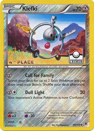 Klefki (66/119) (League Promo 4th Place) [XY: Phantom Forces] | The Gaming-Verse