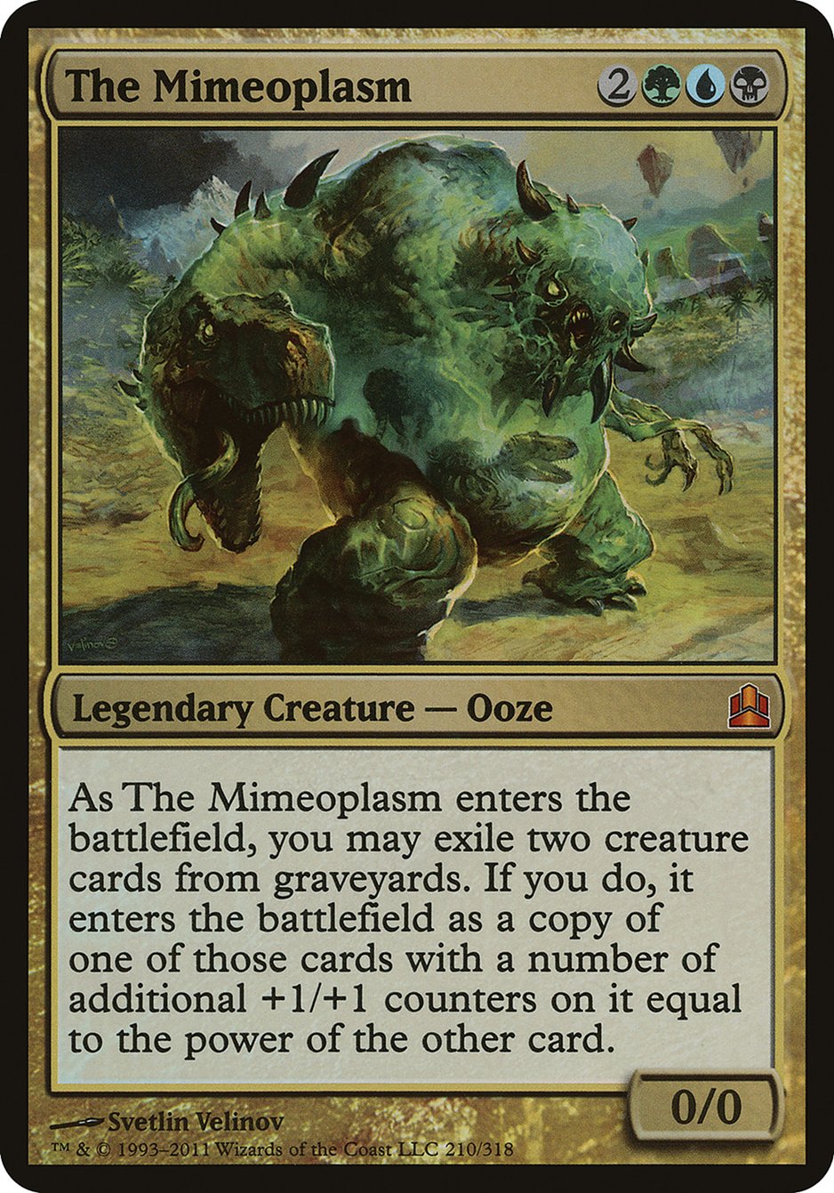 The Mimeoplasm (Oversized) [Commander 2011 Oversized] | The Gaming-Verse