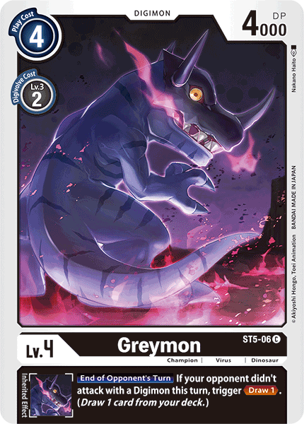 Greymon [ST5-06] [Starter Deck: Machine Black] | The Gaming-Verse