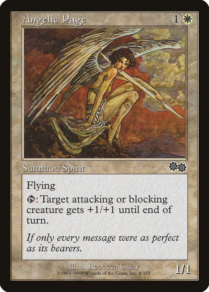 Angelic Page [Urza's Saga] | The Gaming-Verse