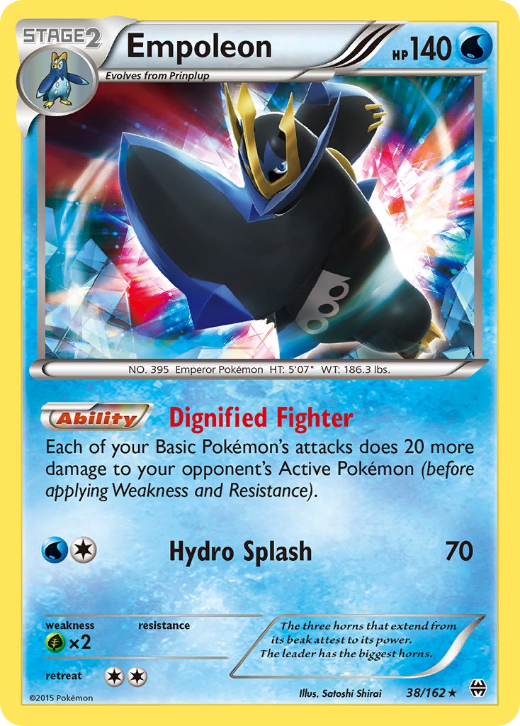 Empoleon (38/162) (Battle Arena Deck Exclusive) (Theme Deck Exclusive) [XY: BREAKthrough] | The Gaming-Verse