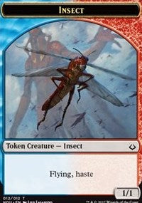 Insect // Warrior Double-sided Token [Hour of Devastation Tokens] | The Gaming-Verse