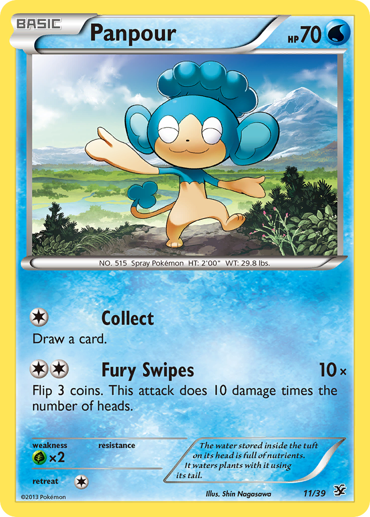 Panpour (11/39) [XY: Kalos Starter Set] | The Gaming-Verse