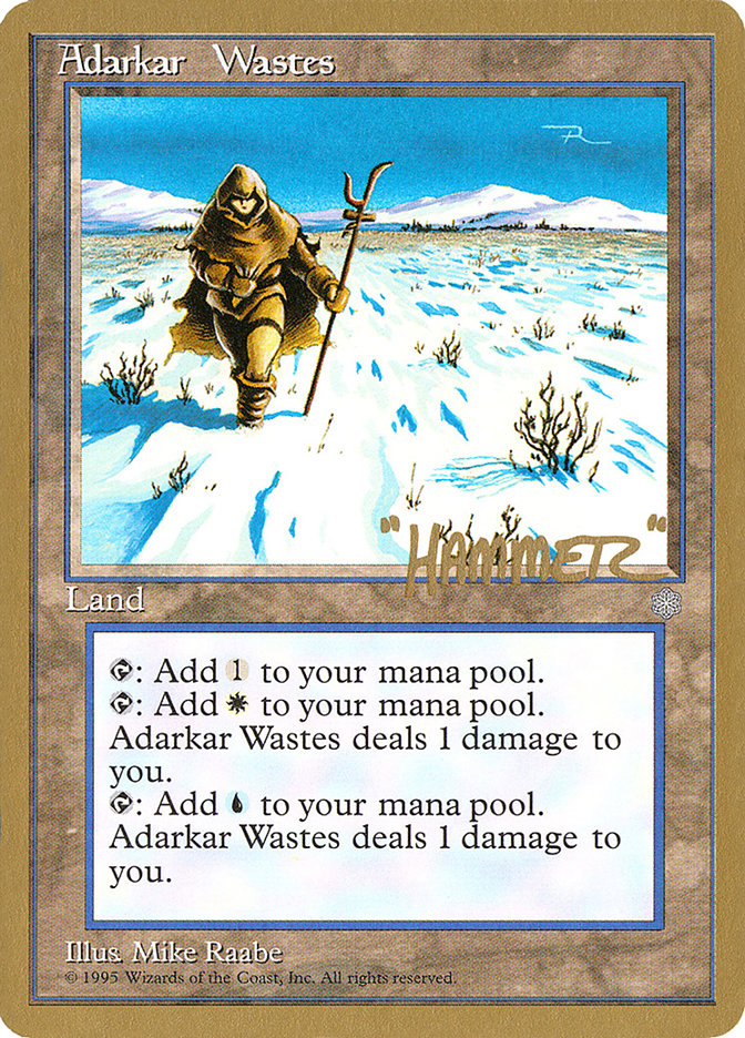 Adarkar Wastes (Shawn "Hammer" Regnier) [Pro Tour Collector Set] | The Gaming-Verse