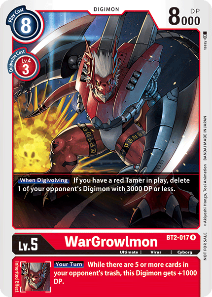 WarGrowlmon [BT2-017] (Alternate Art) [Release Special Booster Ver.1.0] | The Gaming-Verse