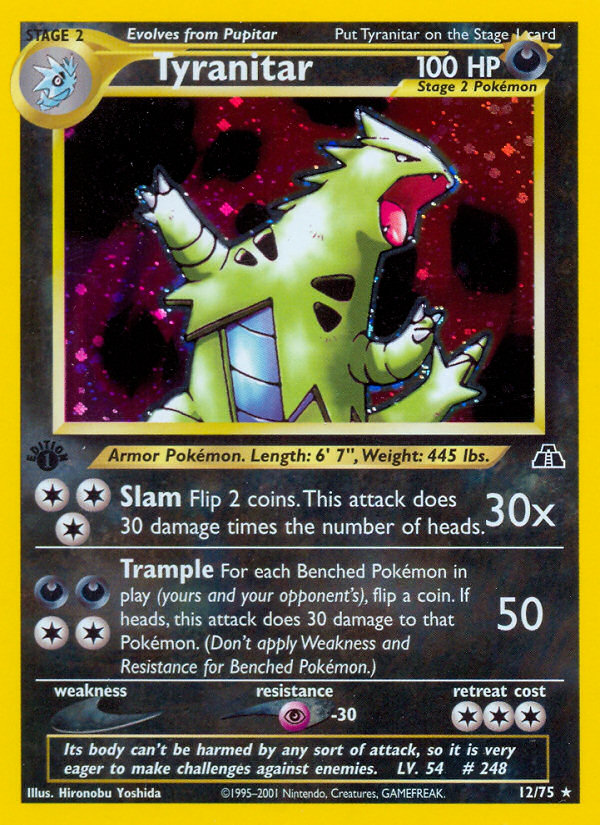 Tyranitar (12/75) [Neo Discovery 1st Edition] | The Gaming-Verse