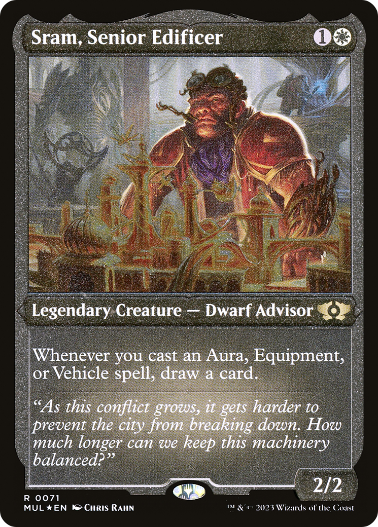 Sram, Senior Edificer (Foil Etched) [Multiverse Legends] | The Gaming-Verse