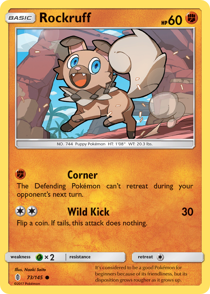 Rockruff (73/145) [Sun & Moon: Guardians Rising] | The Gaming-Verse