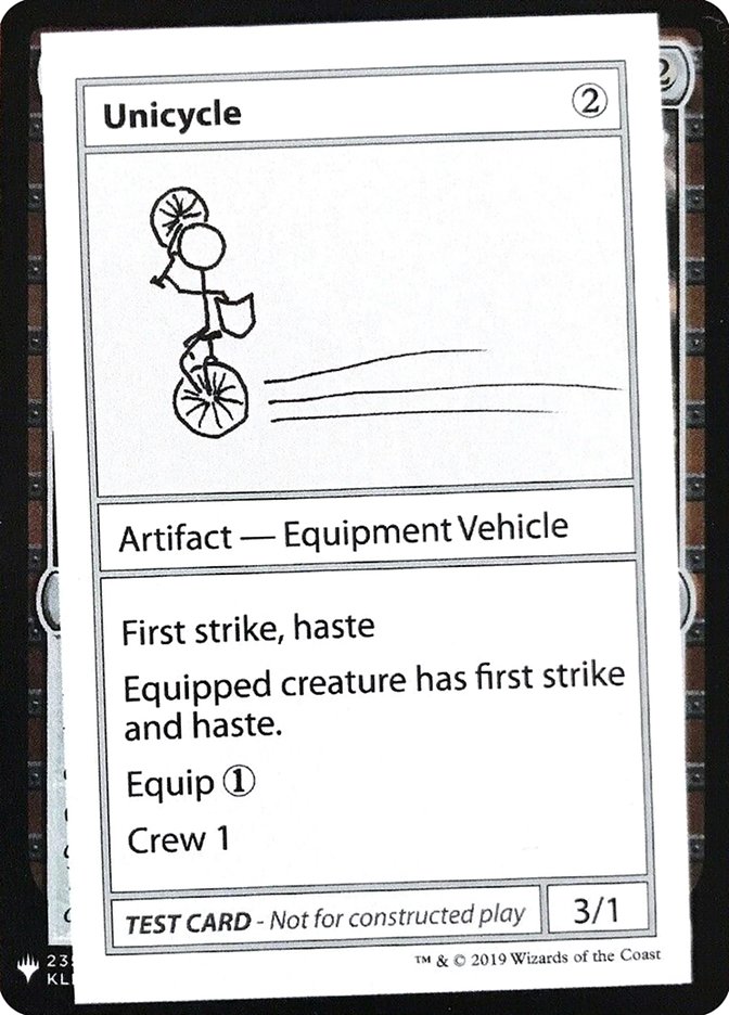 Unicycle [Mystery Booster Playtest Cards] | The Gaming-Verse