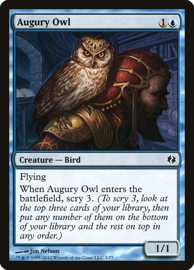 Augury Owl [Duel Decks: Venser vs. Koth] | The Gaming-Verse