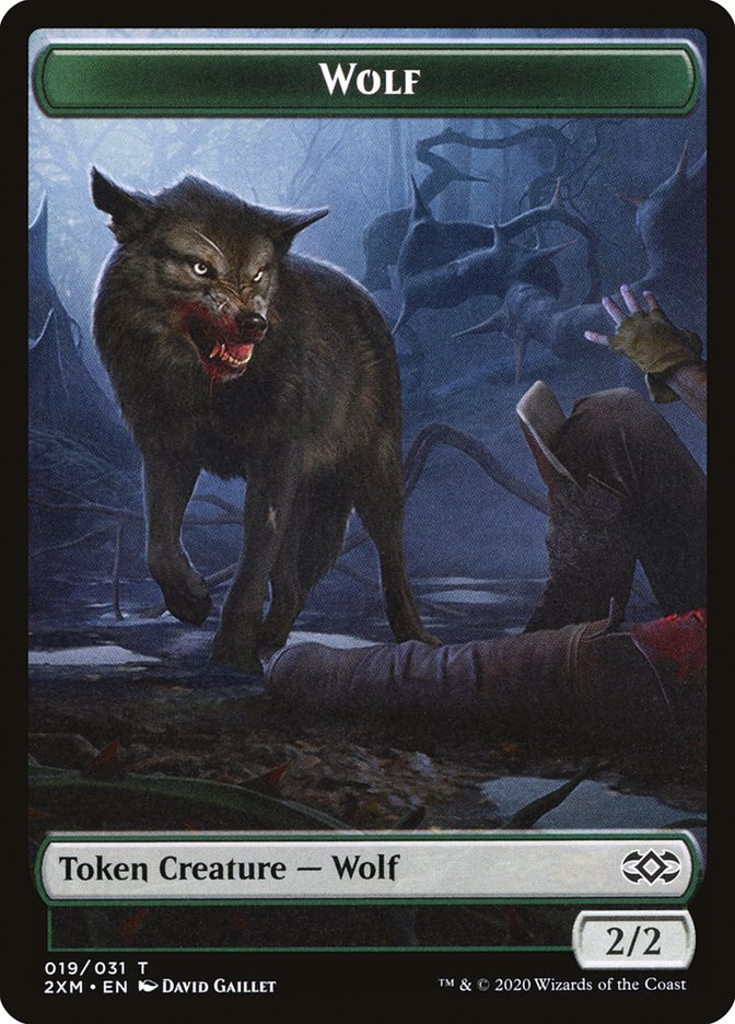 Wolf Token [Double Masters] | The Gaming-Verse