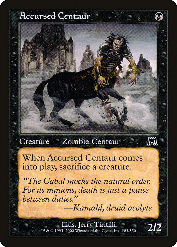 Accursed Centaur [Onslaught] | The Gaming-Verse