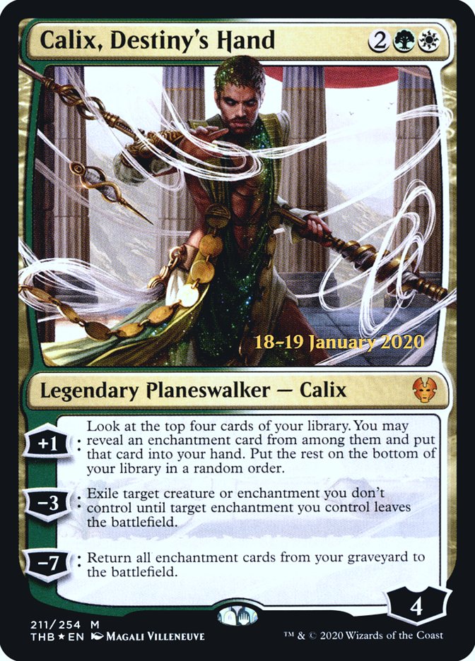 Calix, Destiny's Hand [Theros Beyond Death Prerelease Promos] | The Gaming-Verse