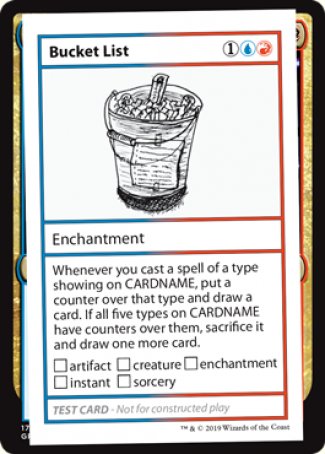 Bucket List (2021 Edition) [Mystery Booster Playtest Cards] | The Gaming-Verse