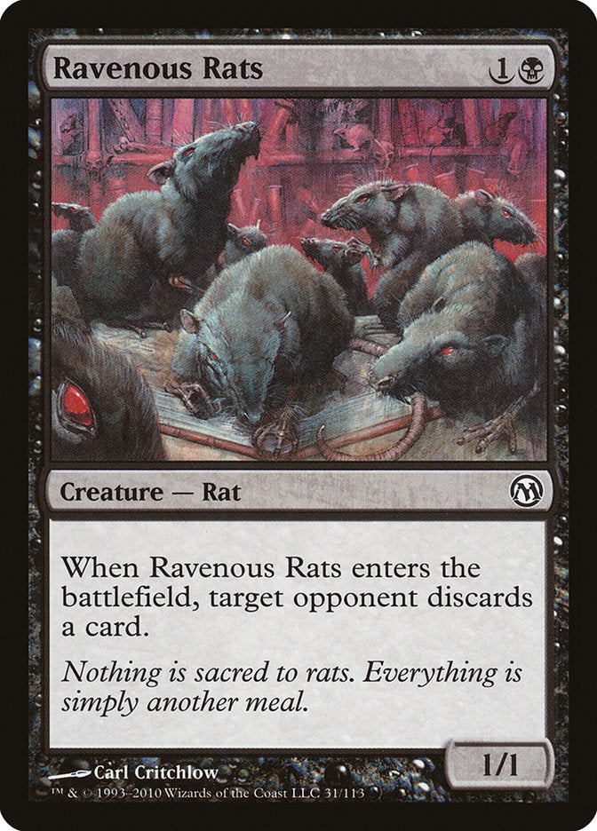 Ravenous Rats [Duels of the Planeswalkers] | The Gaming-Verse