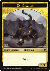 Cat Dragon // Dragon (007) Double-sided Token [Commander 2017 Tokens] | The Gaming-Verse