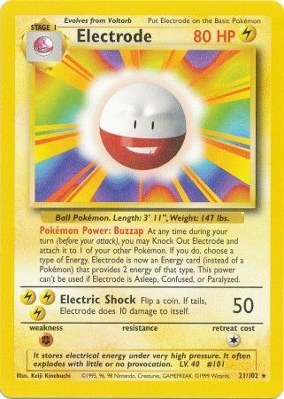 Electrode (21/102) [Base Set Unlimited] | The Gaming-Verse