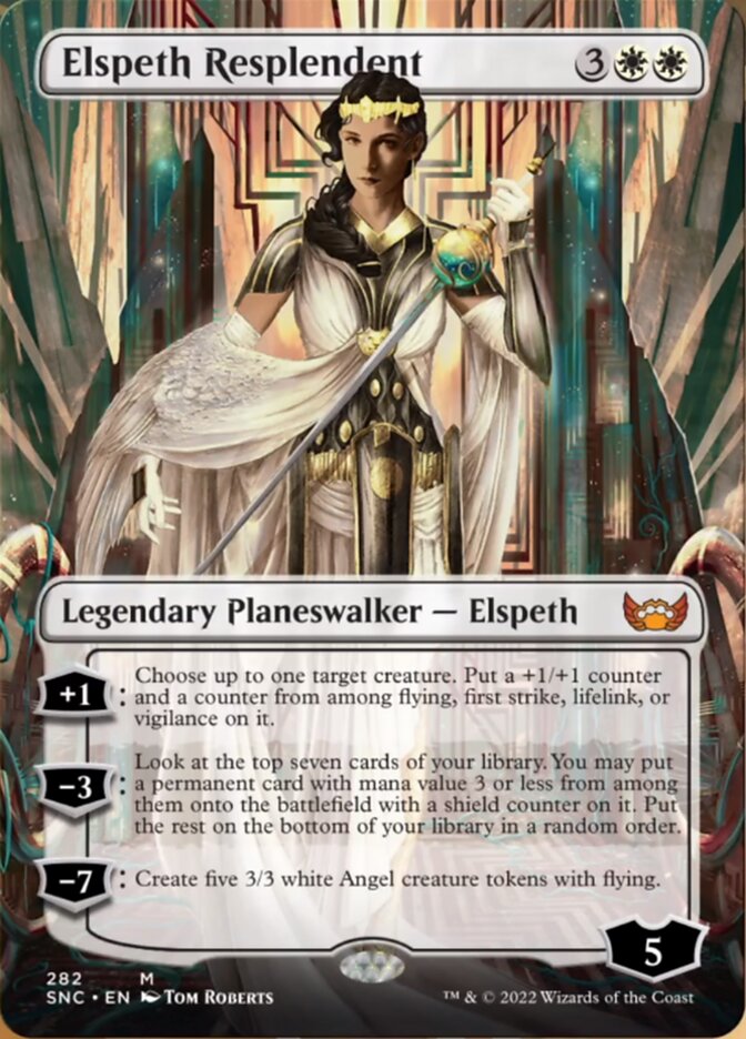 Elspeth Resplendent (Borderless) [Streets of New Capenna] | The Gaming-Verse