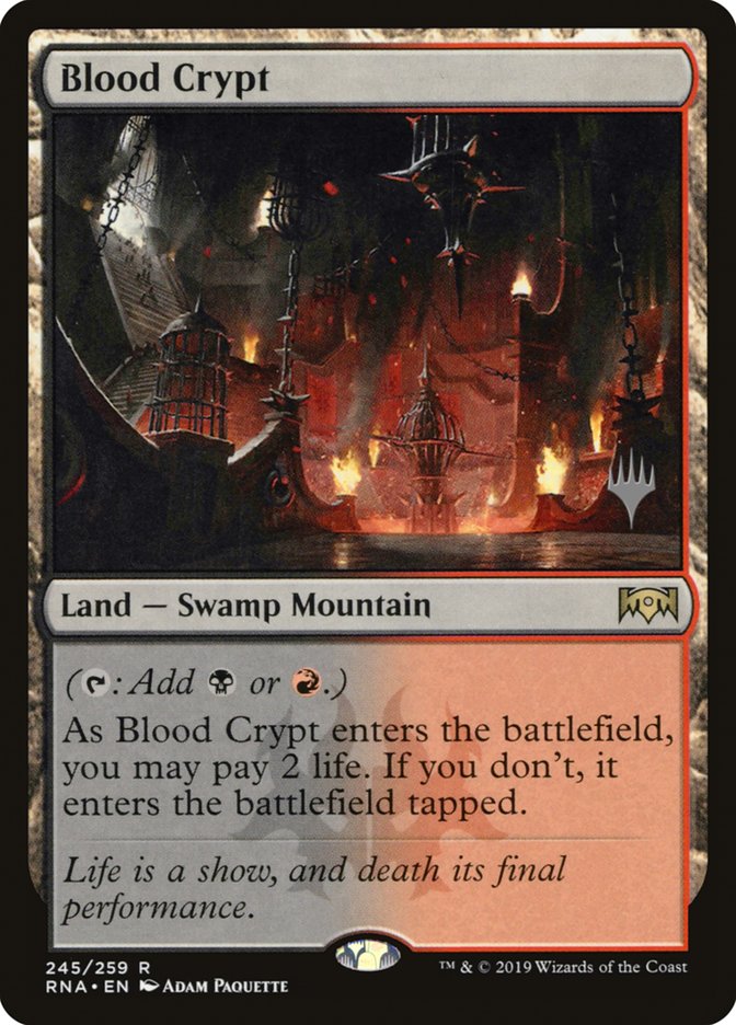 Blood Crypt (Promo Pack) [Ravnica Allegiance Promos] | The Gaming-Verse