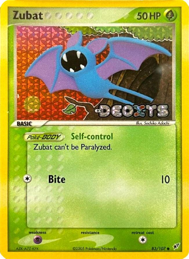 Zubat (83/107) (Stamped) [EX: Deoxys] | The Gaming-Verse