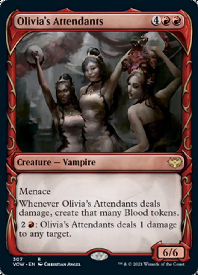 Olivia's Attendants (Showcase Fang Frame) [Innistrad: Crimson Vow] | The Gaming-Verse