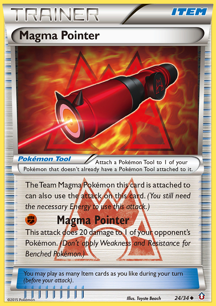 Magma Pointer (24/34) [XY: Double Crisis] | The Gaming-Verse