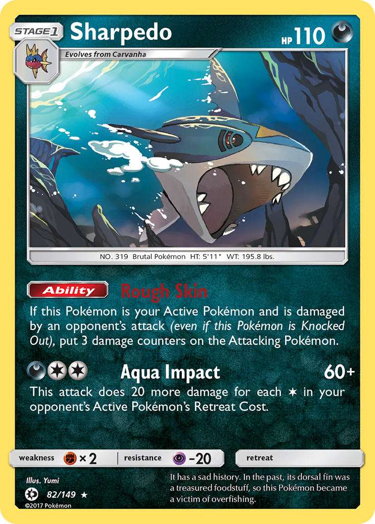 Sharpedo (82/149) [Sun & Moon: Base Set] | The Gaming-Verse