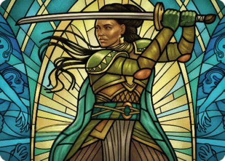 Shanna, Purifying Blade Art Card 2 [Dominaria United Art Series] | The Gaming-Verse