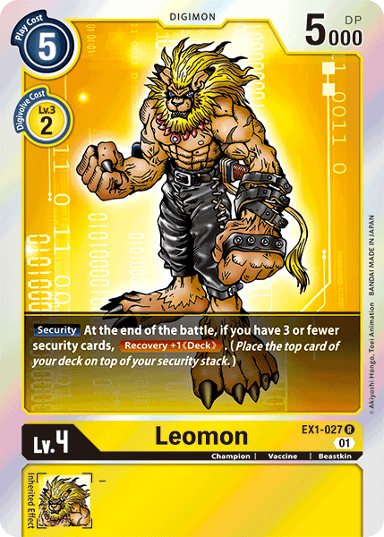 Leomon [EX1-027] [Classic Collection] | The Gaming-Verse