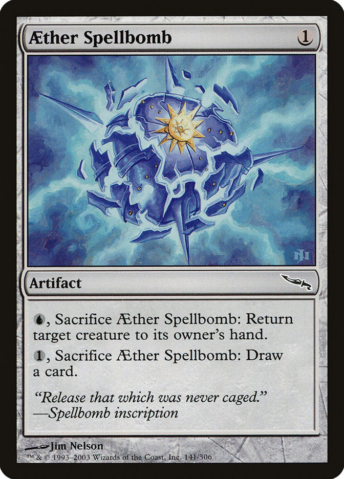 Aether Spellbomb [Mirrodin] | The Gaming-Verse