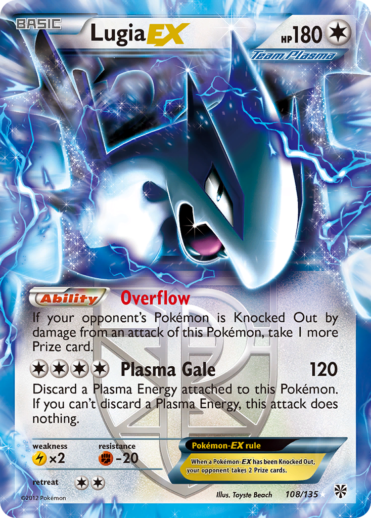 Lugia EX (108/135) [Black & White: Plasma Storm] | The Gaming-Verse