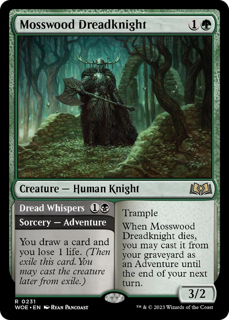 Mosswood Dreadknight // Dread Whispers [Wilds of Eldraine] | The Gaming-Verse