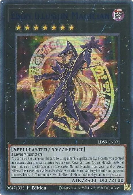 Ebon Illusion Magician (Blue) [LDS3-EN091] Ultra Rare | The Gaming-Verse