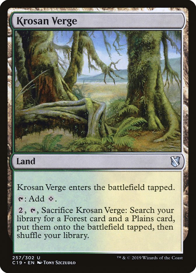 Krosan Verge [Commander 2019] | The Gaming-Verse