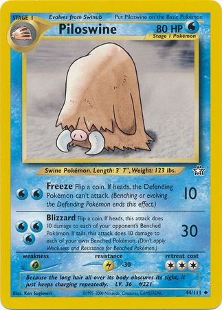 Piloswine (44/111) [Neo Genesis Unlimited] | The Gaming-Verse