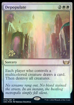 Depopulate [Streets of New Capenna Prerelease Promos] | The Gaming-Verse