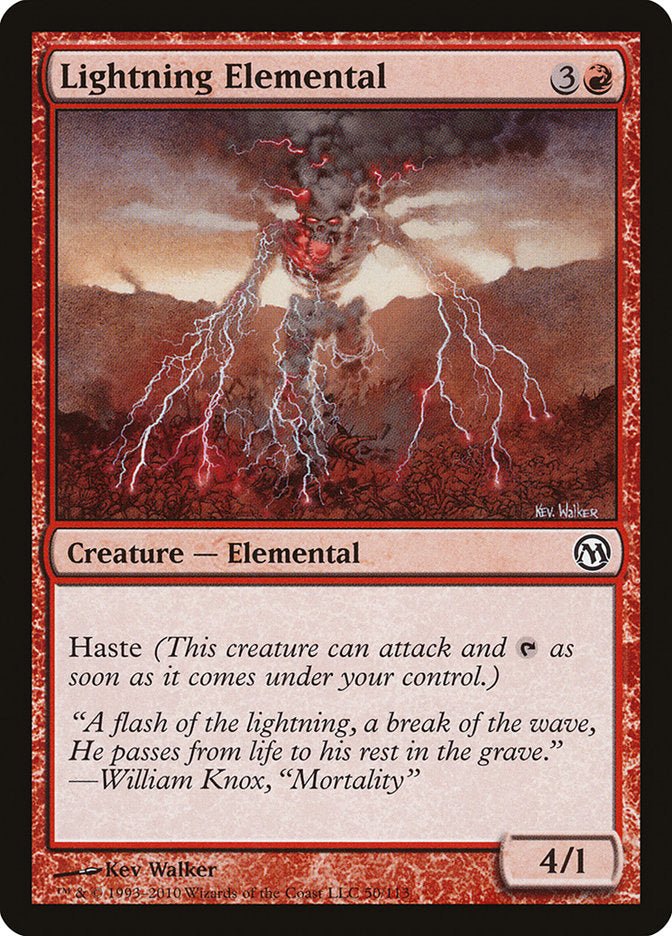 Lightning Elemental [Duels of the Planeswalkers] | The Gaming-Verse