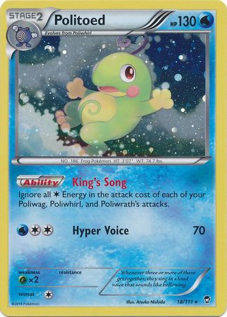 Politoed (18/111) (Cosmos Holo) [XY: Furious Fists] | The Gaming-Verse